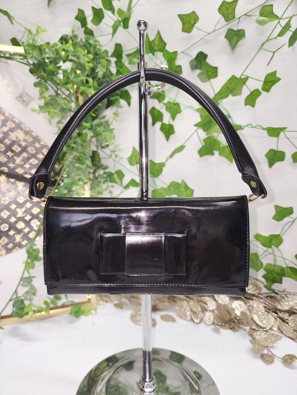 Authentic Miu Miu Black Patent Leather Wallet